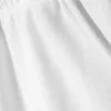 Oversized Knee-Length Terry Shorts – White