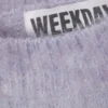 Oversized Knitted Mohair Blend Sweater – Light Purple Melange