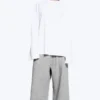Oversized Long Sleeve T-Shirt – White