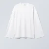 Oversized Long Sleeve T-Shirt – White