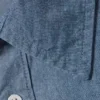 Oversized Long-Sleeved Denim Shirt – Blue