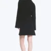 Oversized Long-Sleeved Mini Dress – Black