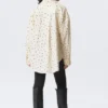 Oversized Long-Sleeved Shirt – Light Yellow – Dot