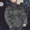Oversized Padded Utility Jacket – Dark Grey