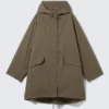 Oversized Parka with Detachable Lining – Khaki Brown