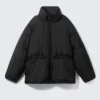 Oversized Puffer Jacket – Black