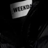 Oversized Recycled Down Puffer Jacket – Black