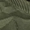 Oversized Ribbed Sweater – Structured Dark Green