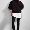 Oversized Scuba Hoodie – Black
