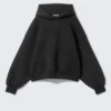 Oversized Scuba Hoodie – Black