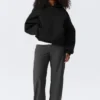 Oversized Scuba Hoodie – Black