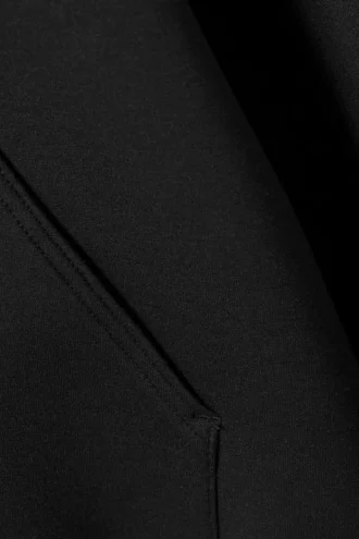 Oversized Scuba Hoodie – Black