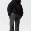 Oversized Scuba Hoodie – Black