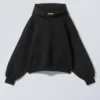 Oversized Scuba Hoodie – Black