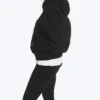 Oversized Scuba Zip-Hoodie – Black