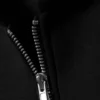 Oversized Scuba Zip-Hoodie – Black