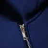 Oversized Scuba Zip-Hoodie – Cobalt Blue