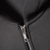 Oversized Scuba Zip-Hoodie – Dark Grey