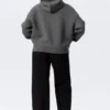 Oversized Scuba Zip-Hoodie – Dark Grey