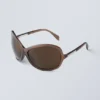 Oversized Sunglasses – Dark Brown