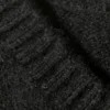 Oversized V-Neck Wool Blend Sweater – Black