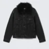 Padded Denim Jacket – Risso Black – Black