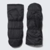 Padded Nylon Mittens – Black