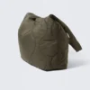 Padded Nylon Tote Bag – Dark Khaki Green