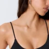 Padded Tie Bikini Top – Black