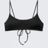 Padded Tie Bikini Top – Black
