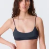 Padded Tie Bikini Top – Dark Blue