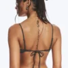 Padded Tie Bikini Top – Dark Grey