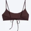 Padded Tie Bikini Top – Dark Red