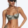 Padded Wire Bikini Top – Dusty Grey