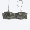 Padded Wire Bikini Top – Dusty Grey