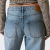 Paz Mid Rise Wide Jeans – Blue Horses – Medium Blue