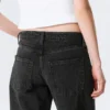Paz Mid Rise Wide Jeans – Paloma Black – Black