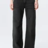 Paz Mid Rise Wide Jeans – Paloma Black – Black