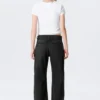 Paz Mid Rise Wide Jeans – Paloma Black – Black