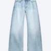 Paz Mid Rise Wide Jeans – Trot Blue – Light Blue
