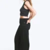 Paz Mid Rise Wide Jeans – Tuned Black – Black