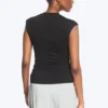 Pearl Button up Top – Black – Pearl Buttons