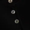 Pearl Button up Top – Black – Pearl Buttons