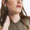 Pearl Button up Top – Dusty Grey