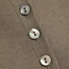 Pearl Button up Top – Dusty Grey