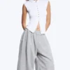 Pearl Button up Top – White – Pearl Buttons