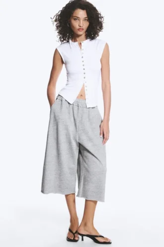 Pearl Button up Top – White – Pearl Buttons