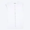 Pearl Button up Top – White – Pearl Buttons
