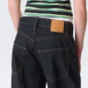 Peggy Low Rise Loose Baggy Jeans – Blue Rinse – Dark Blue