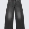 Peggy Low Waist Baggy Jeans – Haunted Black – Black